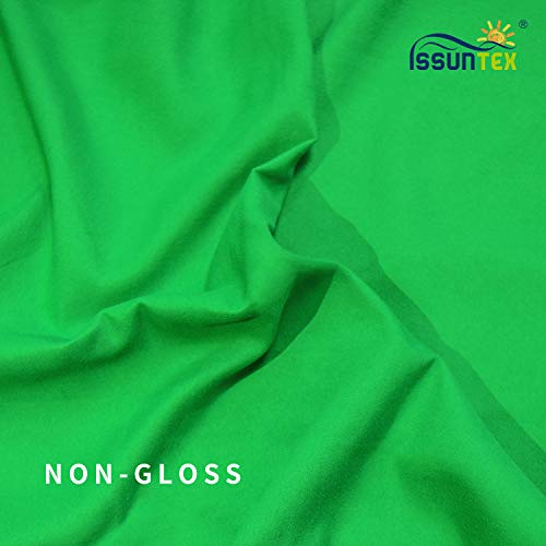 ISSUNTEX 5X7 ft Background Muslin Backdrop, Photo Studio, Collapsible High Density Screen for Video Photography and Television-Green - color: Green, size: 5X7 ft