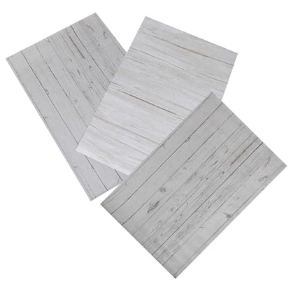 Ipetboom 3pcs Double-Sided Wood Grain and Marble Tabletop Photography Background Paper Waterproof for Food Jewelry Cosmetic Photo Shoot Studio Props