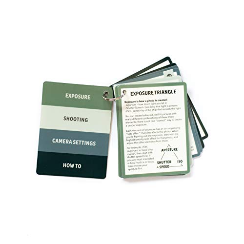 DSLR Cheat Sheet Cards for Canon, Nikon and Sony Cameras - Plastic Quick Reference Photography Cards | Camera Settings, Exposure & Manual Mode (Classic) - color: Classic
