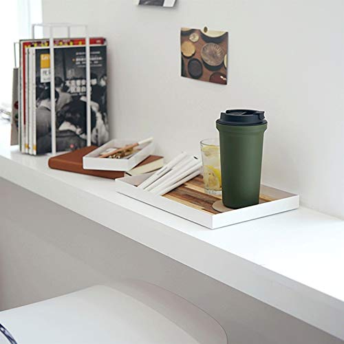 Tray Creative Minimalist Style Storage Tray Food and Beverage Tray Photo Props Tray Handmade Wood Grain Stitching Tray Storage Tray