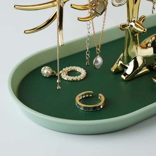 MORE&LESS Antlers Jewelry Display Stand,Gold Deer Hanging Organizer for Ring Earrings Necklace Bracelet - color: Gold