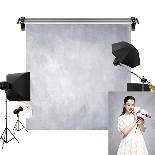 Kate 8x8ft/2.5x2.5m Light Grey Background Light Purple Backdrop Retro Textured Abstract Photography Props Studio Digital Printed Backdrop - color: Grey, size: 8x8ft