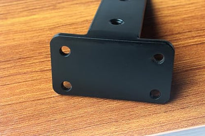 2 Pack - 4 inch Black Hidden L Shelf Bracket (1/5 Inch Thicked) Iron Floating Shelf Brackets Rustic Industrial Metal Brackets for Shelf Support - size: 4 Inch, style: Black 2 Pack