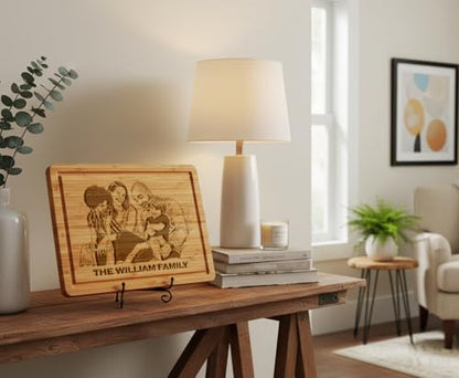 Custom Cutting Board with Logo,Image and Text | Personalized Engraved Bamboo Charcuterie Boards,Ideal Gift for Realtors and Closing Gifts,Real Estate Agent Gifts to Clients,Personalized Kitchen Gifts