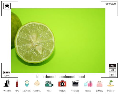 Trykid 20x10ft Fresh Lime Slice Backdrop Green Rind Citrus Fruit Scene Photography Background Food Themed Event Party Decoration Tapestry Photo Booth Prop Fabric - size: 20x10ft