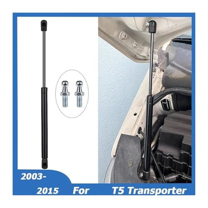 Compatible with VW T5 Transporter Caravelle 2003-2015 Front Bonnet Hood Gas Spring Strut Bar Support Lift Car Styling 7E0823359(1PCS) - size: 1PCS