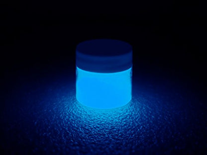 Super Phos Glow in the Dark Powder Pigment - Neutral Colors - .5 Ounce (15g) (Neutral Blue) - color: Neutral Blue