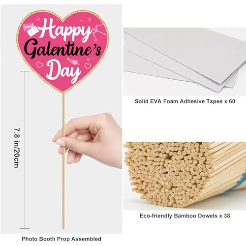 Galentines Day Decorations Photo Booth Props Galentines Decorations Photobooth Props Valentines Day Decor Kit for Ladies Girls Galentine's Party Valentine's Day Party Supplies