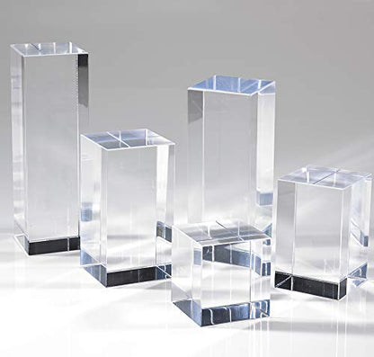 Mirart Clear Acrylic Cube (3" x 2" x 2") - size: 3" x 2" x 2"