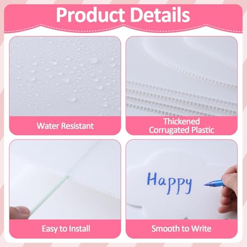 32 x 24 inch Blank Photo Booth Props DIY Happy Birthday Party Supplies Writable Picture Frame with Speech Bubble Signs Photo Booth Props for Valentine's Day Wedding Birthday Baby Shower Party Favors