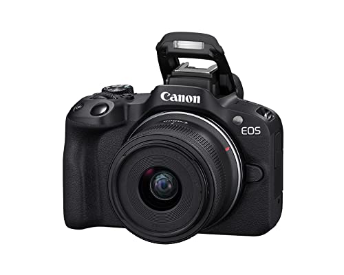 Canon EOS R50 Mirrorless Camera with RF-S18-45mm F4.5-6.3 is STM & RF-S55-210mm F5-7.1 is STM Lenses, 24.2 Megapixel CMOS (APS-C) Sensor, 4K Video, Content Creator Vlogging Camera, RF Mount, Black - color: Black, style: EOS R50 w/RF-S18-45mm + RF-S55-210m