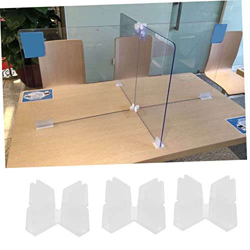 20pcs Plastic Cross Shape Fixing Clips for Desk Dividers and Cartons and Reliable Isolation Clamps for Organizing Workspaces and Studio Backgrounds