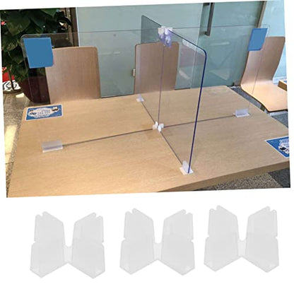 20pcs Plastic Cross Shape Fixing Clips for Desk Dividers and Cartons and Reliable Isolation Clamps for Organizing Workspaces and Studio Backgrounds