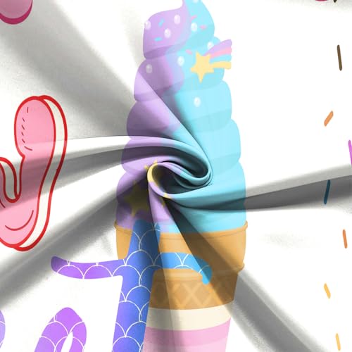 7x5Ft Two Sweet Ice Cream Backdrop Two Sweet 2nd Birthday Background Sweet Summer Girls Birthday Baby Shower Decorations Banner Photo Booth Props - color: Ice cream Backdrop 2