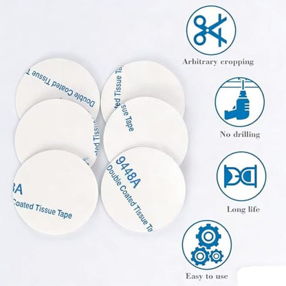 100Pieces Double Sided Foam Tape Round Strong Pad,25 × 25mm Heavy Duty Mounting Tape,Idea for Photo Album Walls, Hooks, Small Mirrors, Office Decor. - size: Round-100PCS