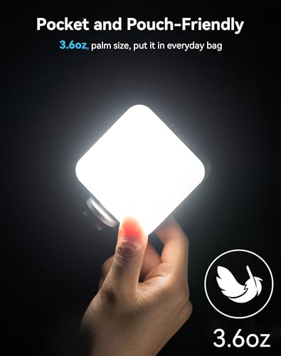 SmallRig P96 LED Video Light, Portable Camera Lights, 96 LED Beads for Photography Video Lighting, Rechargeable 2200mAh CRI 95+ 2700-6500K w 3 Cold Shoe