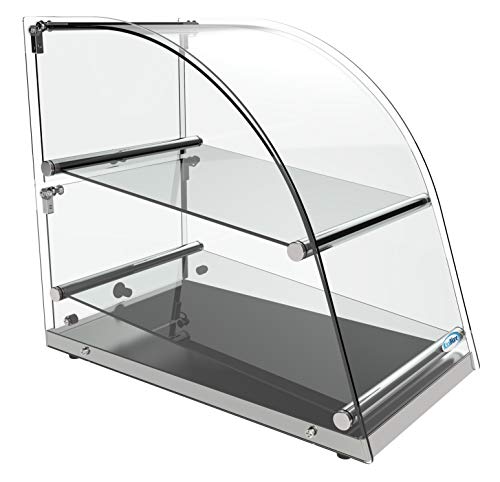 KoolMore DC-2CN Bakery Display Case, 2.4 Cu. Ft - 2 Shelves - size: 14 in. - 2 Shelves