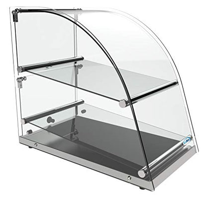 KoolMore DC-2CN Bakery Display Case, 2.4 Cu. Ft - 2 Shelves - size: 14 in. - 2 Shelves