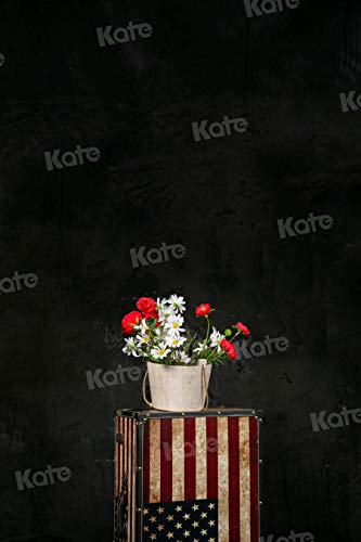 Kate 5ft×7ft Solid Black Backdrop Portrait Background for Photography Studio - color: Black, size: 5ftX7ft
