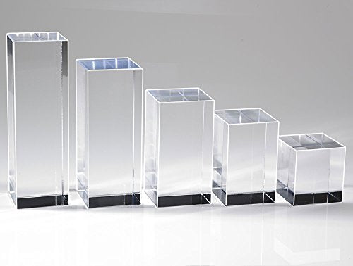 Mirart Clear Acrylic Cube (4" x 2" x 2") - size: 4" x 2" x 2"