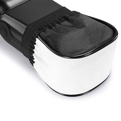 (2 Pcs) Fotasy Soft Universal Cloth Flash Bounce Diffuser Cap for Flashgun Speedlite, Universial Flash Diffuser, Compatible with Canon Nikon Sony Metz Nissin Olympus Pentax Sigma Sunpak Flashes