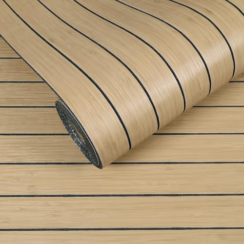 VEELIKE Tan Birch Slat Wall Panels Peel and Stick 3D Wood Grain Wall Panel 17''x118'' Self Adhesive Faux Wood Panels Sound Proof Foam Slat Paneling for Accent Walls Ceiling Bedroom Living Room Renters - color: Tan Birch, size: 17''x118''