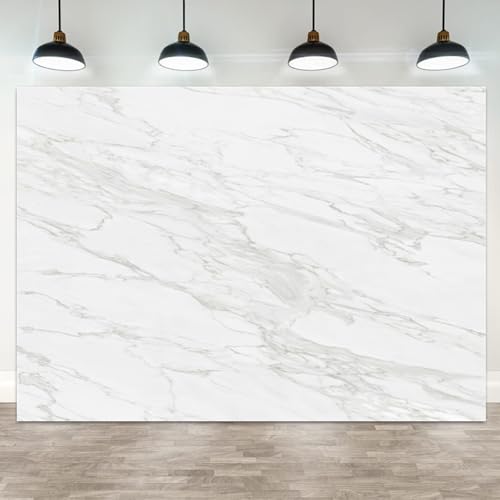 5x3ft White Marble Backdrop Photography Background for Birthday Party Wedding Event Decoration Photo Booth Props Studio Shooting Banner - color: Color 15, size: 5x3ft