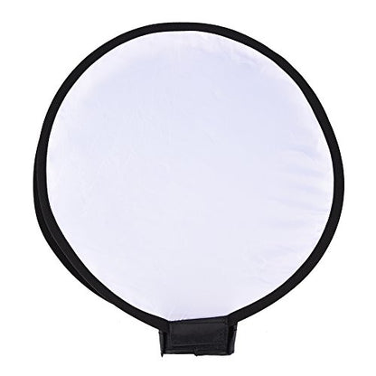 Foldable Flash Diffuser, Mini Portable Round Beauty Dish Flash Diffuser Softbox (40cm)