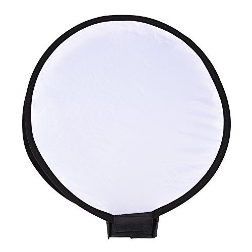 Foldable Flash Diffuser, Mini Portable Round Beauty Dish Flash Diffuser Softbox (40cm)