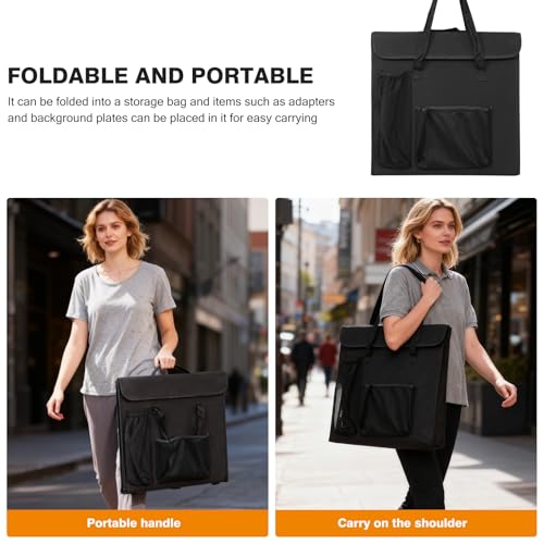 Light Box Photography 24"x24" with 240LED Lights and 4 Color Backdrops Photo Box with Lights, Foldable Light Box with Adjustable Brightness, 3000-6500K Dimmable Portable Picture Box Shooting - size: 24" with 3000-6500K