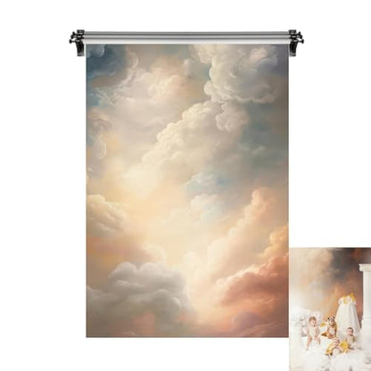 Kate 10x10ft/3x3m Colorful Cloud Backdrop for Photography Texture Photoshoot Background Photo Video Studio Props - size: 10x10ft