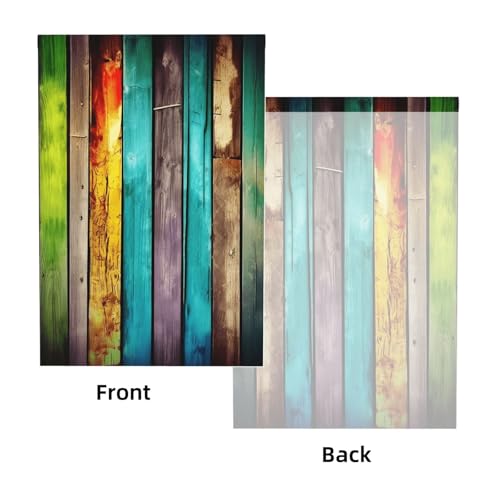 Colorful Wooden Boards Backdrop Background for Photography 5x7ft Photobooth Professional Photo Backdrop Curtains Video Photography Studio Photo Backgrounds Banner Booth Background Screen Parties - color: Colorful Wooden Boards