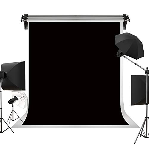 Kate 5ft×7ft Solid Black Backdrop Portrait Background for Photography Studio - color: Black, size: 5ftX7ft