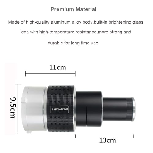 Optical Bowens Mount Projector Attachment Spotlight Conical Optical Snoot Photography Kit with Color Filters Various Gobos for Aputure Amaran 100DS/XS 200XS/DS 300C/DII/X 60D/XS Godox SL60