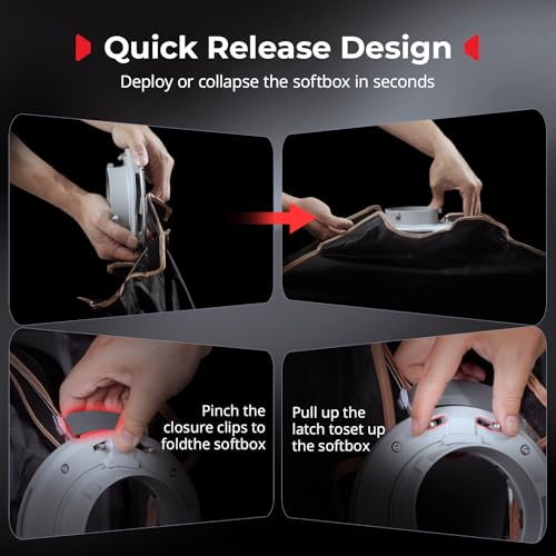 SMALLRIG 24'' x 35" Quick Release Softbox Bowens FS-6090 with Diffuser/Honeycomb Grid/Bag, Softbox Compatible with SmallRig RC 220 pro, for Bowens Mount COB Lights, for Godox for Neewer -5369 - size: 24"x35"