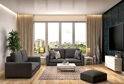 Yeele 7x5ft Living Room Backdrop Modern Sofa Carpet Crystal Chandelier Window Office Zoom Meeting Photography Background Video Conferencing New Lifestyle Photo Studio Props