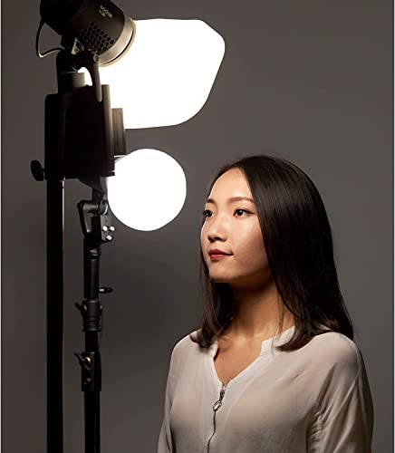GODOX ML-CS1625 Softbox Diffusion Dome Kit with 3 Adapters, Foldable Diffuser for GodoxV1 Series V1 ML30 ML60BI AD200PRO AD300PRO 400PRO V Compatible with 850III V860III TT685II TT600