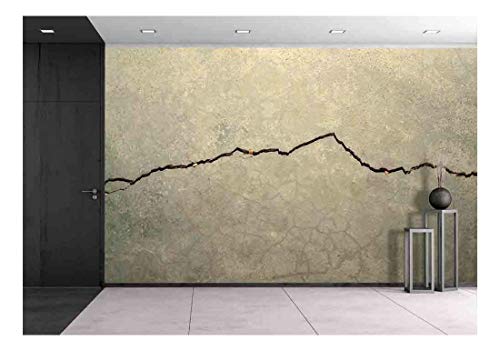 wall26 - Cracking Concrete - Removable Wall Mural | Self-Adhesive Large Wallpaper - 66x96 inches - color: Artwork - 14, size: 66"x96"