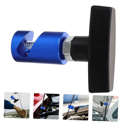 ULTECHNOVO Hood Strut Clamp Aluminum Lift Support Holder for Car Engine Hood Easy Installation Durable Design Non-Slip Prop Rod Fixing Tool