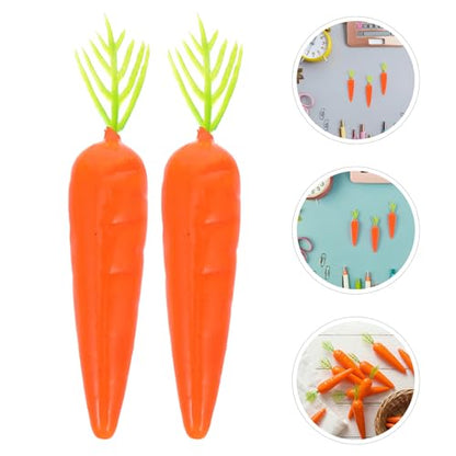 LOGOFUN 100PCS Artificial Carrot Decorations DIY Photography Props for Easter Fall Harvest Party Home Kitchen Decorations
