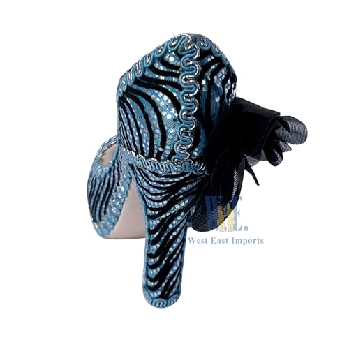 Ring Holder High Heel Shoe Design Fashion Jewelry Organizer Display Birtyday Gift (Turq) - color: Turq
