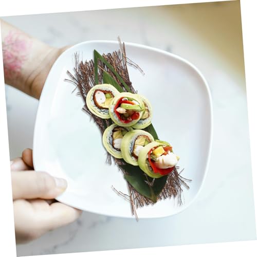 6pcs Sushi Fence Decor for Restaurant Japanese Sashimi Plate Food Photography Props Tray for Seafood Display and Tabletop Decoration