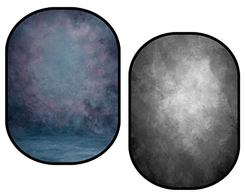 Kate Collapsible Backdrop Pop Up Photo Backdrops Grey Portable Background for Portrait Photography, for Video, for Live Stream, 5x6.5ft - color: CB09