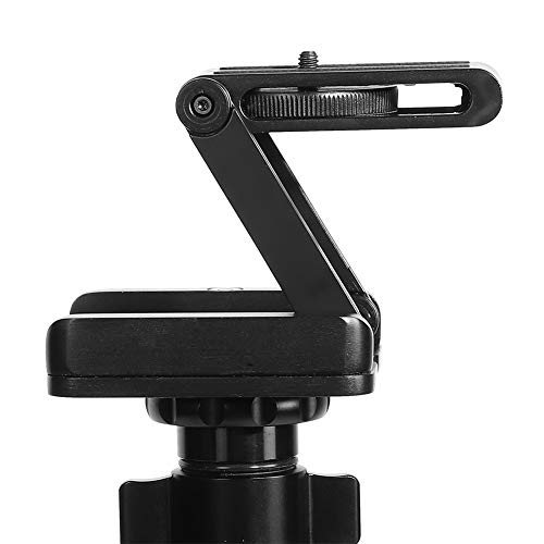 Z Flex Quick Release Plate, Black CNC Machined Aluminum Z Flex Tilt Head Folding Quick Release Plate Stand Mount for Tripod Camera Stabilizer, 3kg Stand Load Bearing