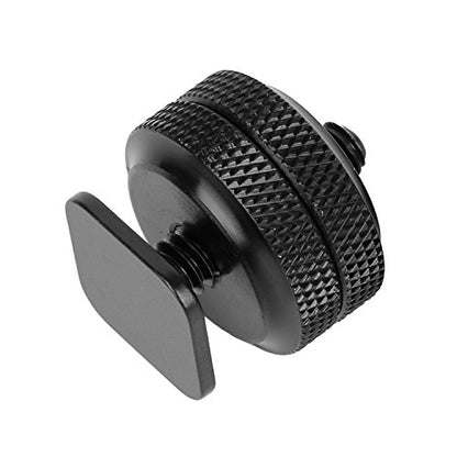 Chromlives Cold Shoe Mount Hot Shoe Mount Adapter 1/4'' Hot Shoe Flash Shoe Mount for DSLR Camera Flash Shoe Mount, Combo 4 Pack - color: shoe mount apdater