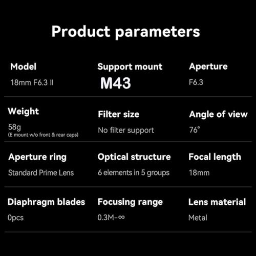 7artisans 18MM F6.3 Mark II UFO Lens for M4/3 Mount, APS-C,Prime Lens,Ultra-Thin Compact Mirrorless Cameras for Panasonic GM/GX/G/GH/GF Series for Olympus EPM/EP/EPL/Pen/EM Series
