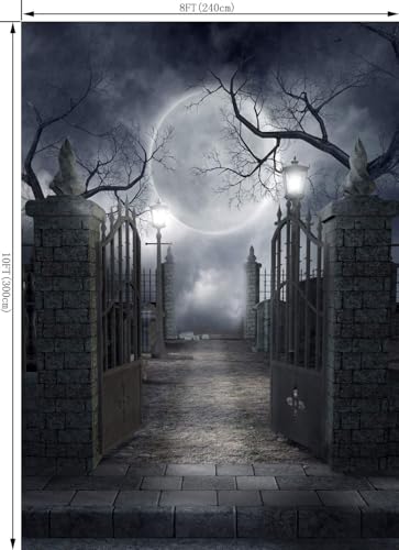 8X10Ft Halloween Theme Pictorial Cloth Customized Photography Backdrop Background Studio Prop - size: 8X10Ft