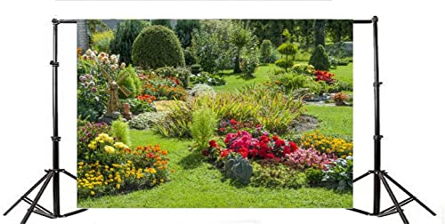 Yeele 15x10ft Spring Garden Backdrop for Photography Park Natural Scenic Flower Meadow Grassland Background Girl Kid Adult Photo Booth Shoot Vinyl Studio Props
