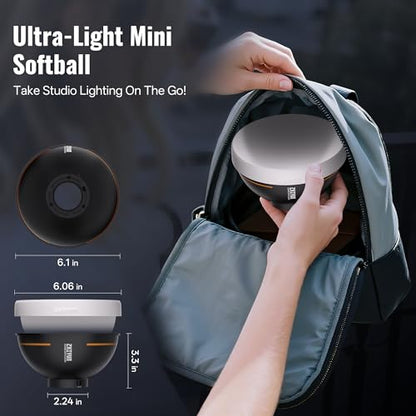 ZHIYUN Mini Dome Diffusion Softbox ZY Mount [Official] Quick Folding Quick Set Up with Diffusers/Honeycomb Grid Compatible with X100 X60 Series CX100 G60 CX50 Soft Light Video Recording Portraits - style: Mini Lantern Softbox
