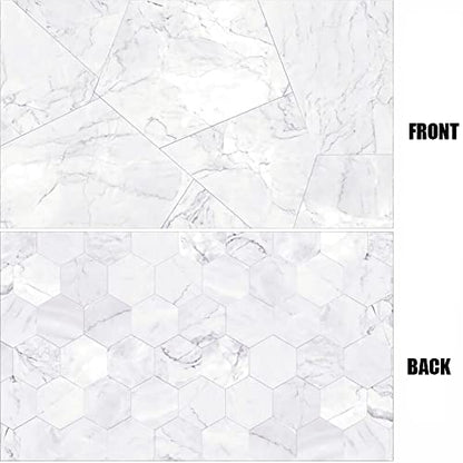Food Photography Backdrops Paper 4 Pack Kit 22x34Inch/ 56x86cm Double Sided Photo Background Rolls Marble Wood Flat Lay for Product Jewelry Tabletop Prop Pictures, 8 Patterns